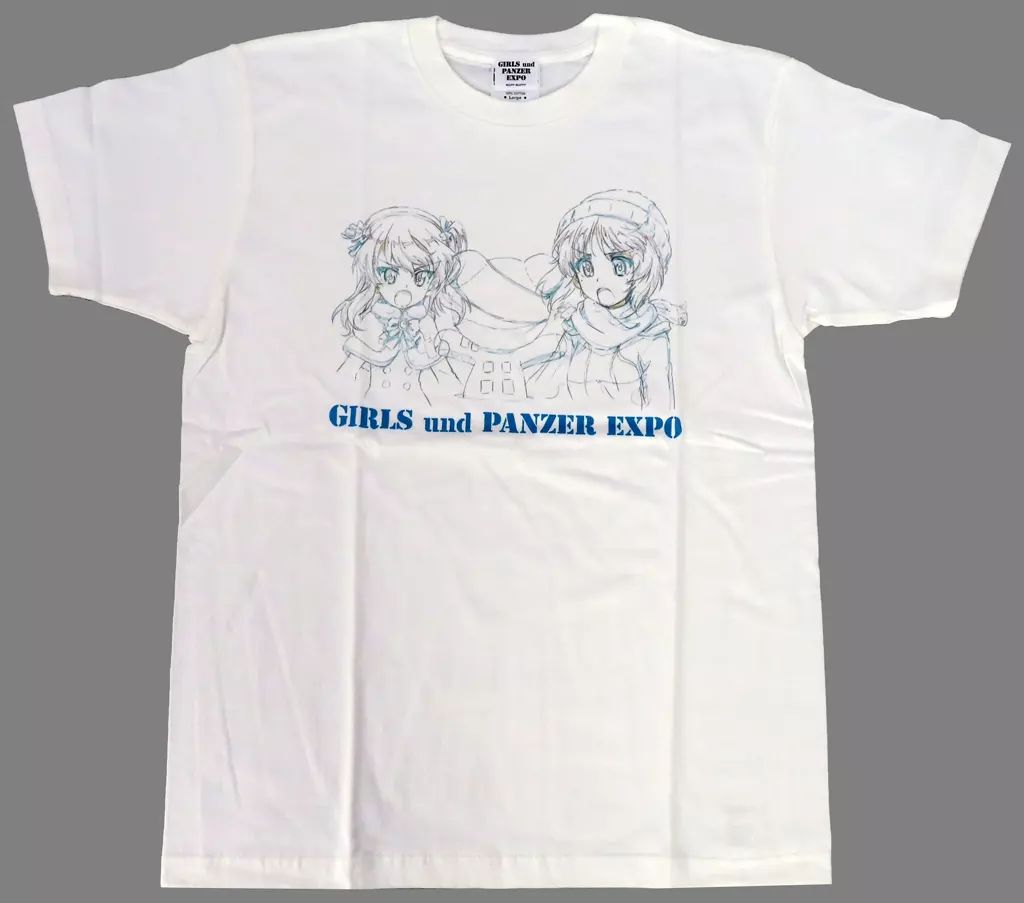 中古】Tシャツ 西住みほ&島田愛里寿 Tシャツ ホワイト Lサイズ 中古】Tシャツ 西住みほ&島田愛里寿 Tシャツ ホワイト Lサイズ