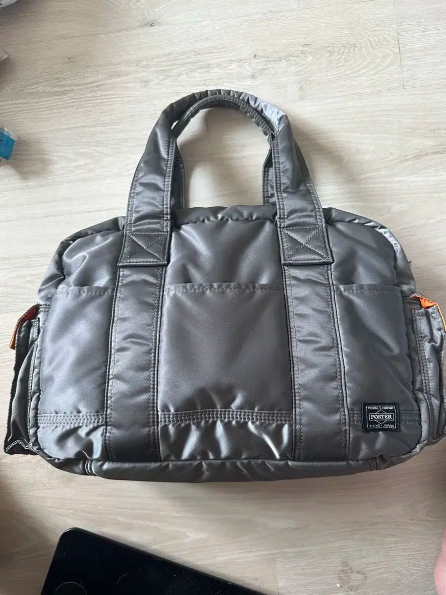PORTER Porter ポーター タンカー ボストンバッグ ダッフルバッグ L シルバー グレー