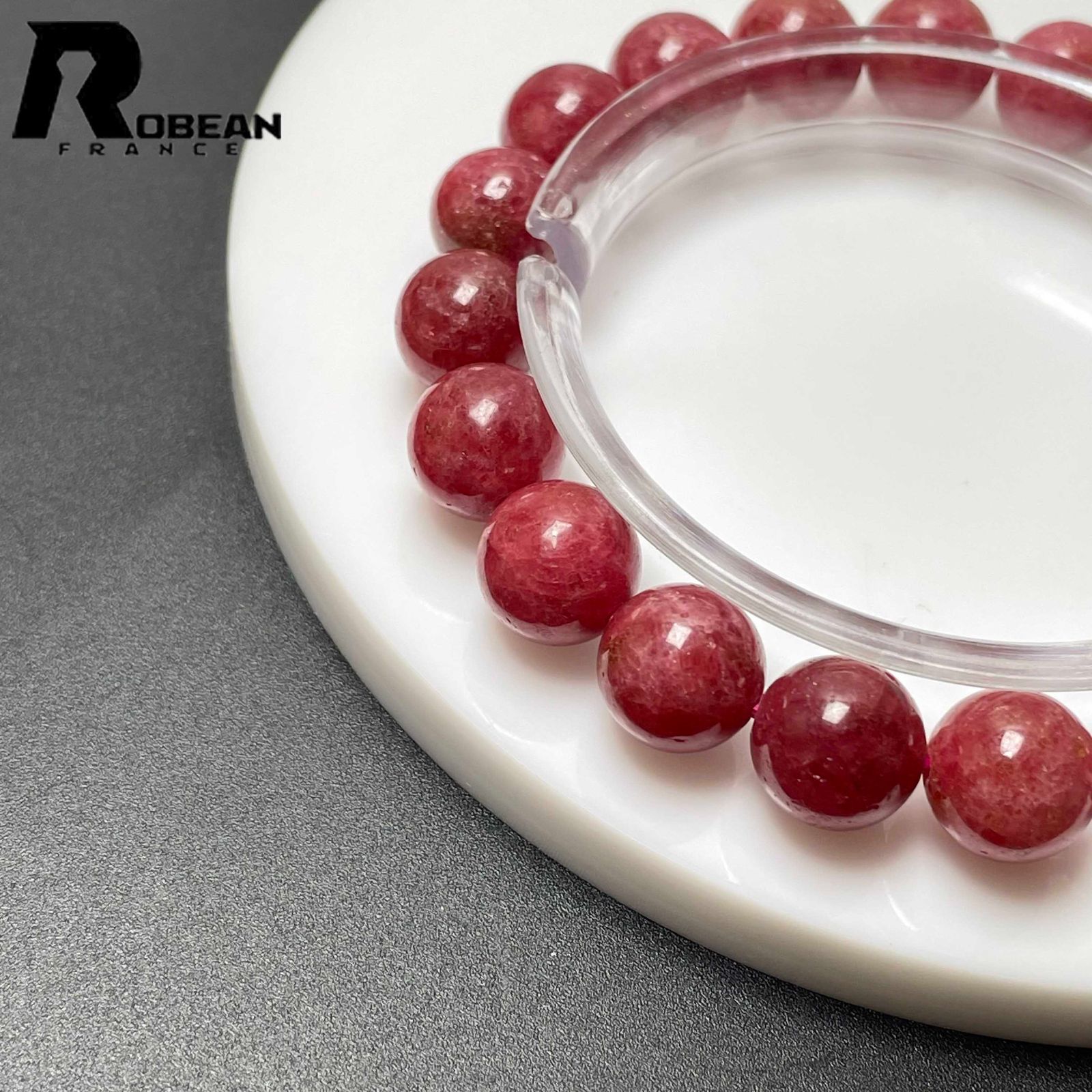逸品 EU製 定価8万円ROBEAN・ディープローズクォーツブレスレット 