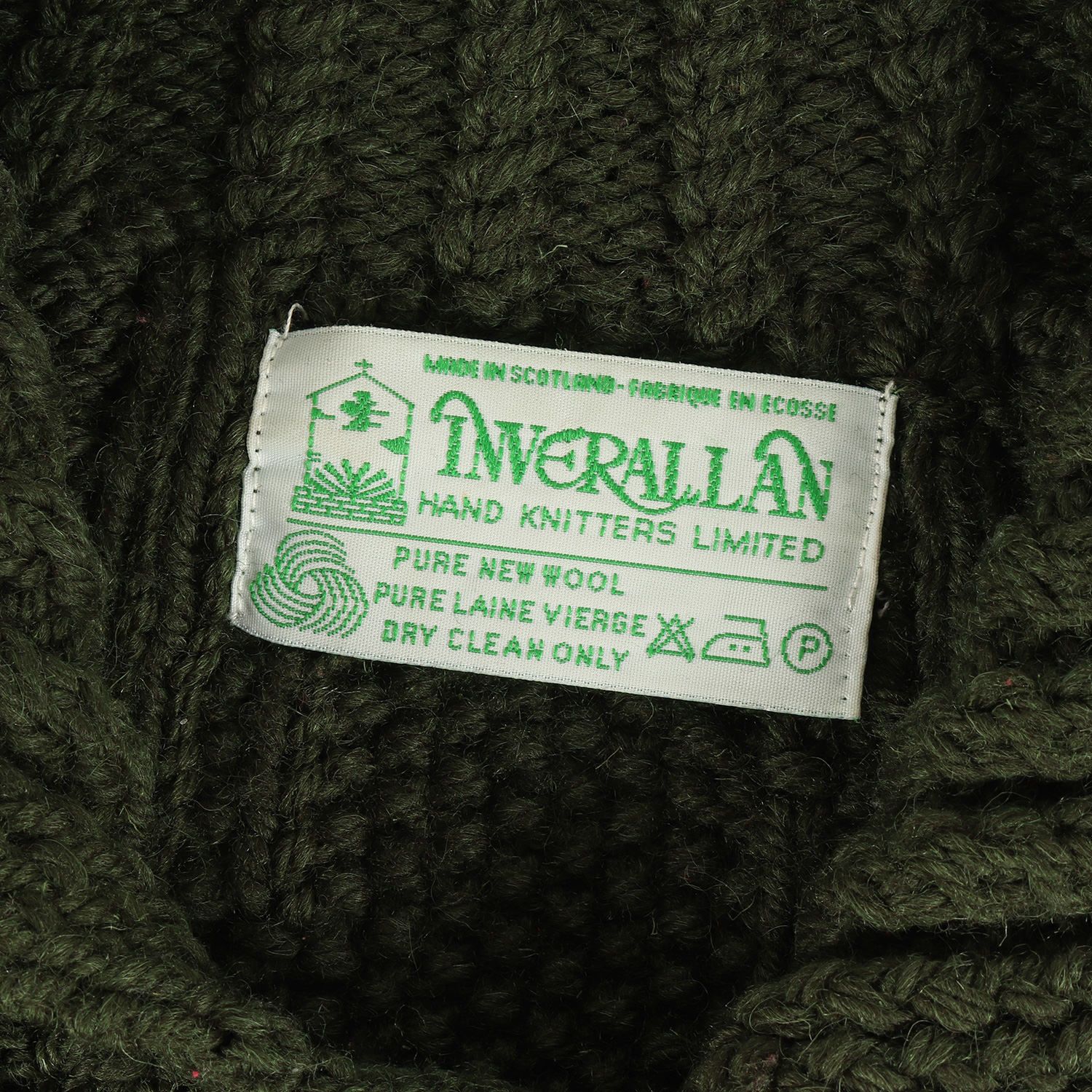 INVERALLAN インバーアラン カーディガン 3A アラン編み ウール ニット 