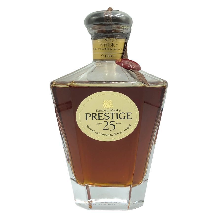 SUNTORY サントリー プレステージ25年 古酒　カガミクリスタル限定版 大阪府内発送限定☆古酒☆サントリー ウイスキー プレステージ
