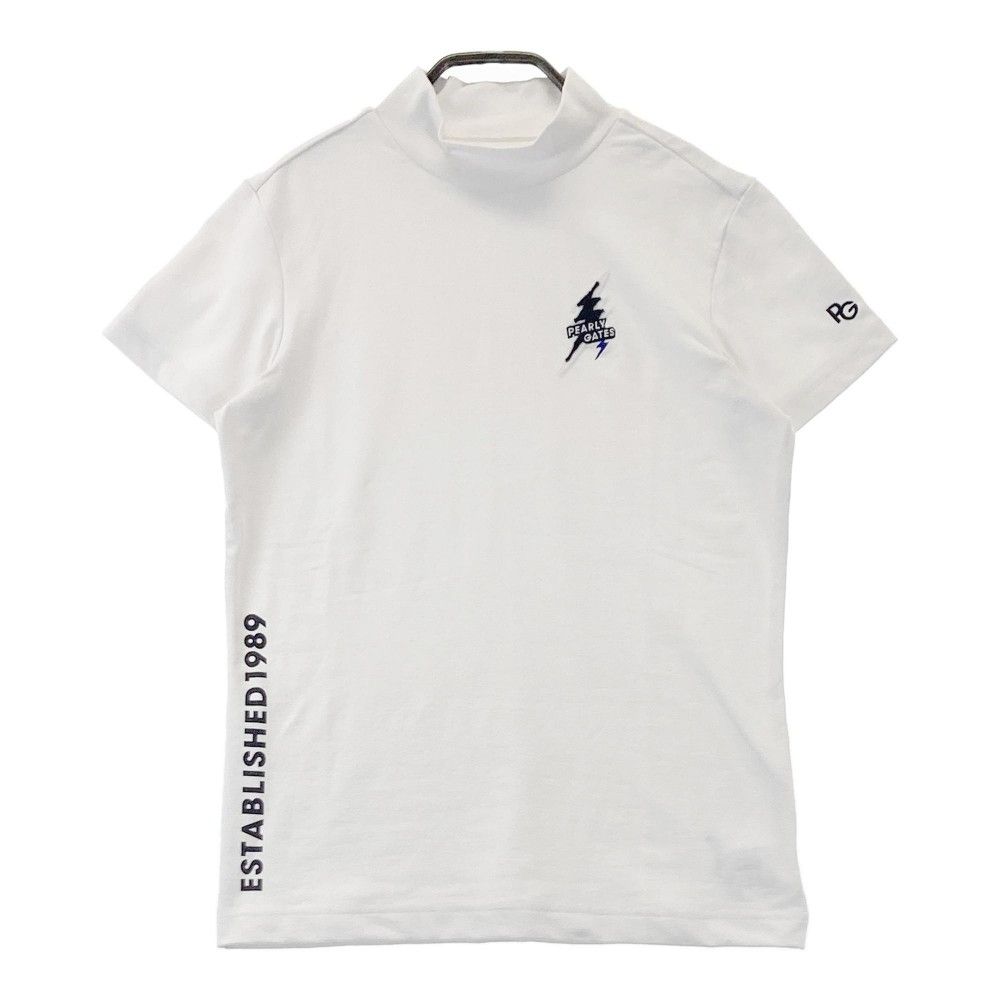 サイズ：0 PEARLY GATES パーリーゲイツ ハイネック 半袖Tシャツ