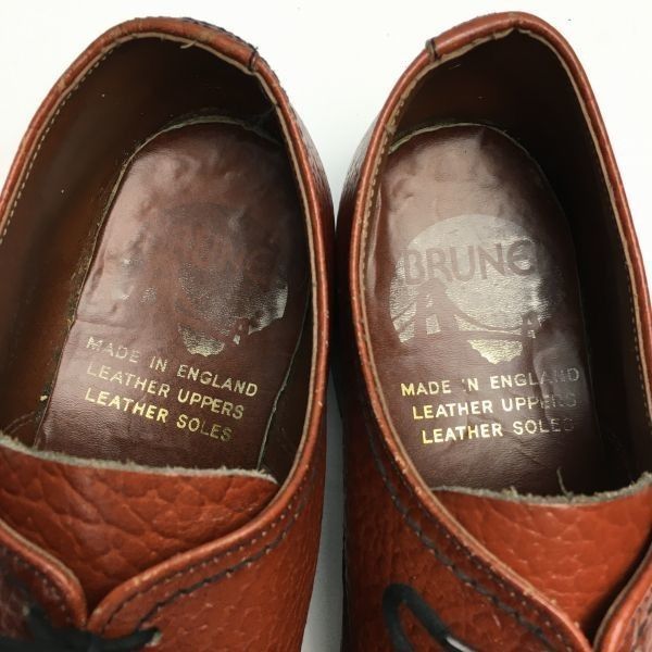 70s-80s頃?イングランド製 Vintage BRUNE プレーントゥ ビジネス