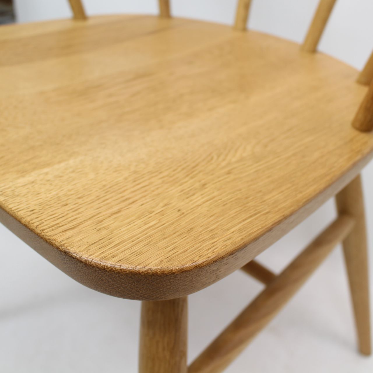 IS644)【美品】無印良品 MUJI : オーク材アームチェア・丸脚 - メルカリ