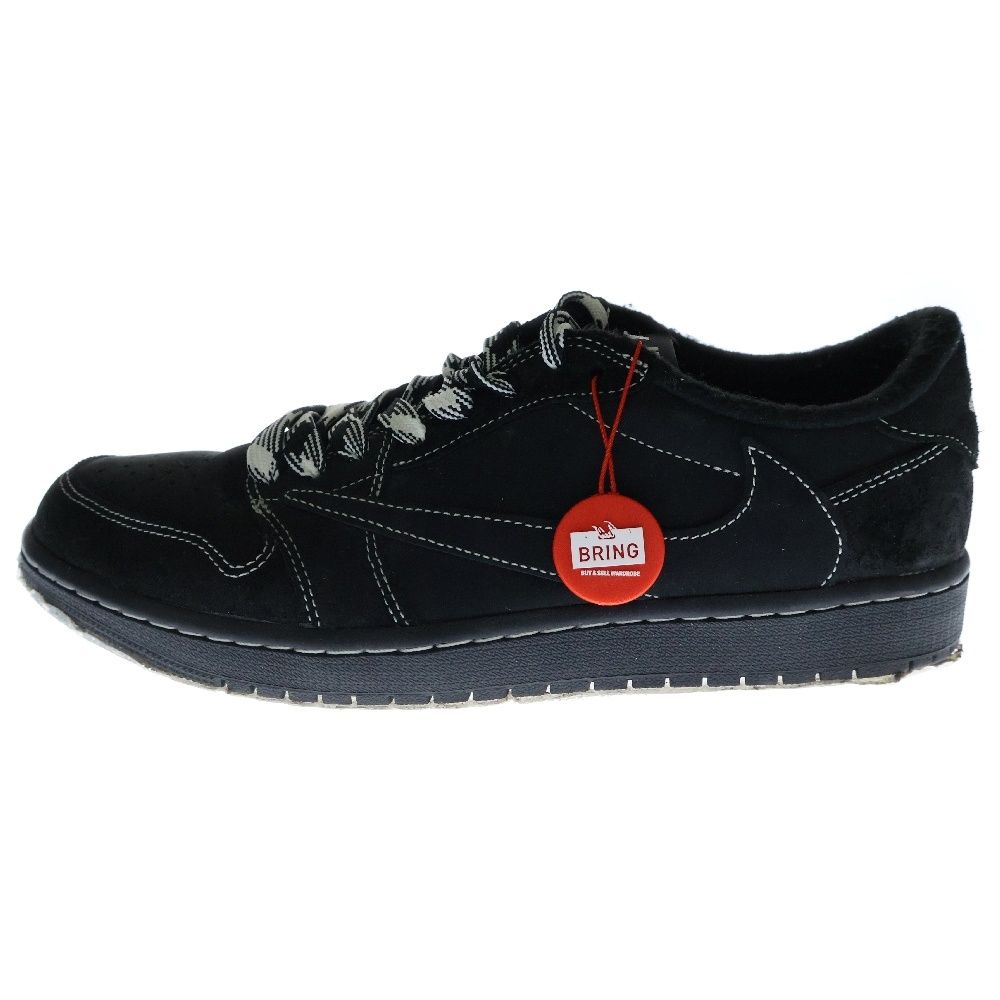 NIKE ナイキ ×TRAVIS SCOTT AIR JORDAN 1 LOW OG SP BLACK PHANTOM トラヴィススコット エアジョーダン1 OG ブラックファントム ローカットスニーカー US10|28cm DM7866-001