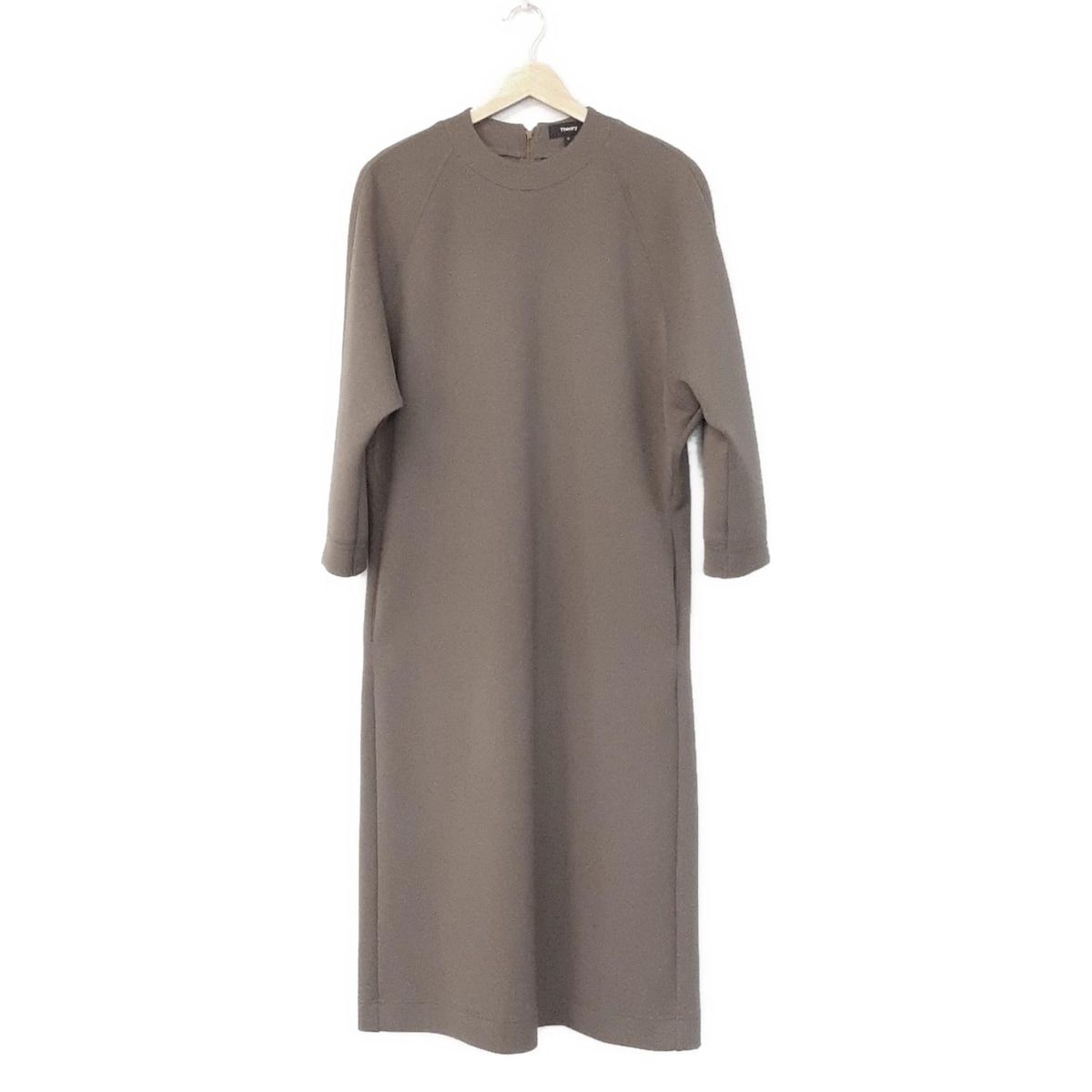 theory セオリー ワンピース サイズS レディース - ダークグレー クルーネック|長袖|ロング