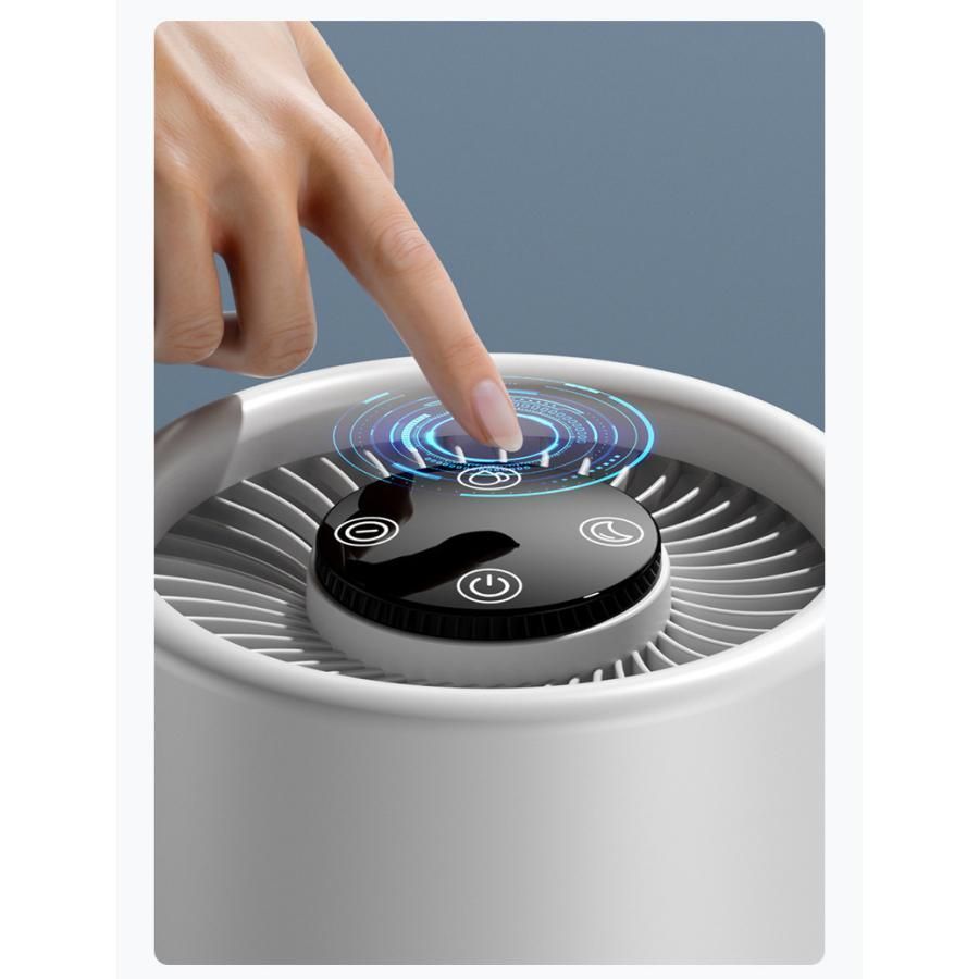 空気清浄機 コンパクト 花粉 ウイルス対策 小型 2段階調節 卓上 15畳 PM2.5 ペット カビ取り 脱臭 除菌 静音 ホコリ タバコ 省エネ BRIGHTFACE_UK