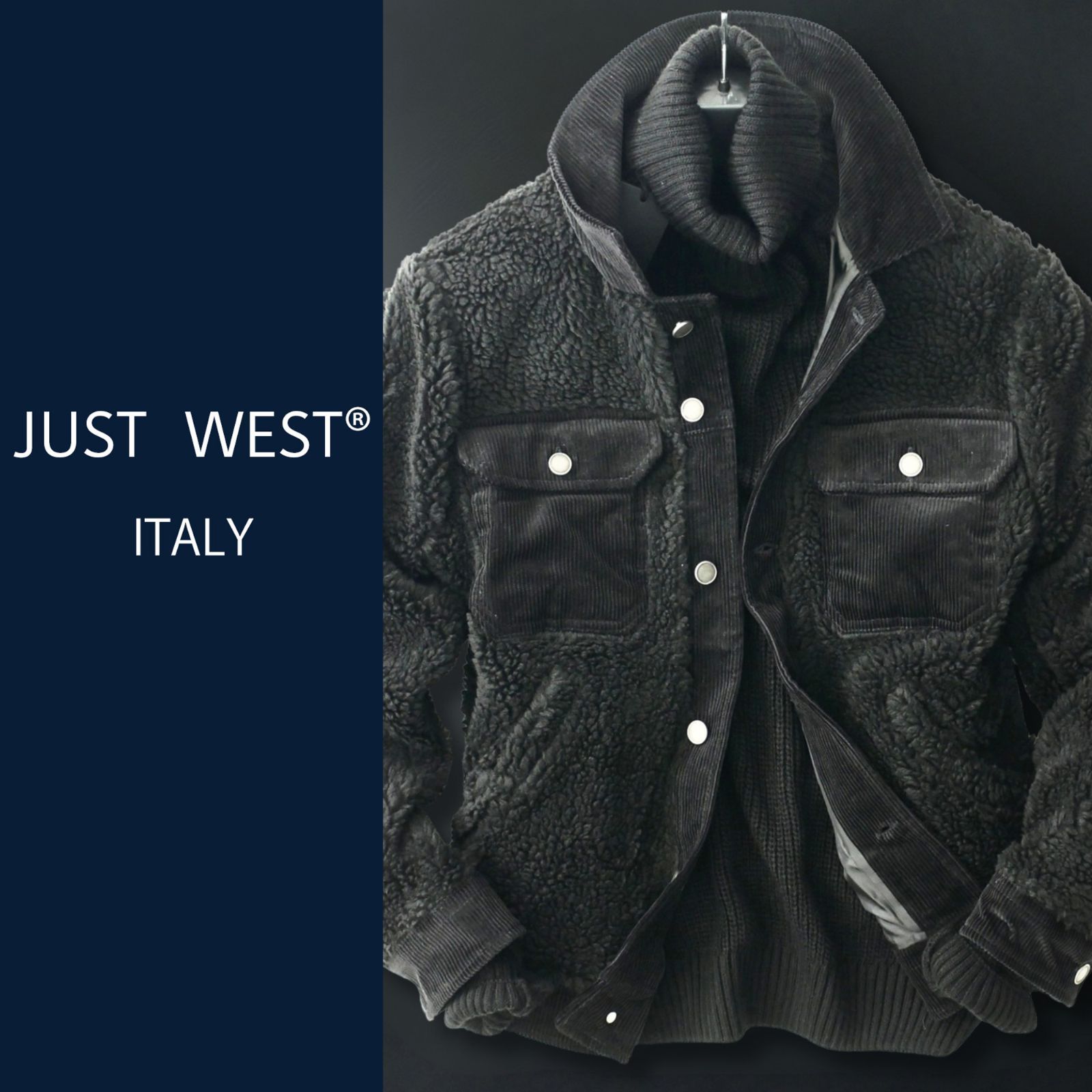 Malbon ポロシャツ ブラック×ホワイト バイカラー 刺繍ロゴ入り