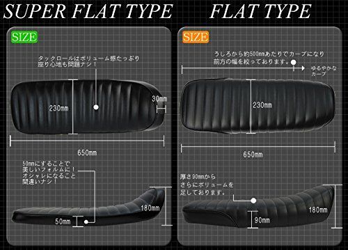 新着商品 HEAVEN S TW200 225用 フラットシート タックロール ブラック TW-BK-C BRIGHTFACE_UK