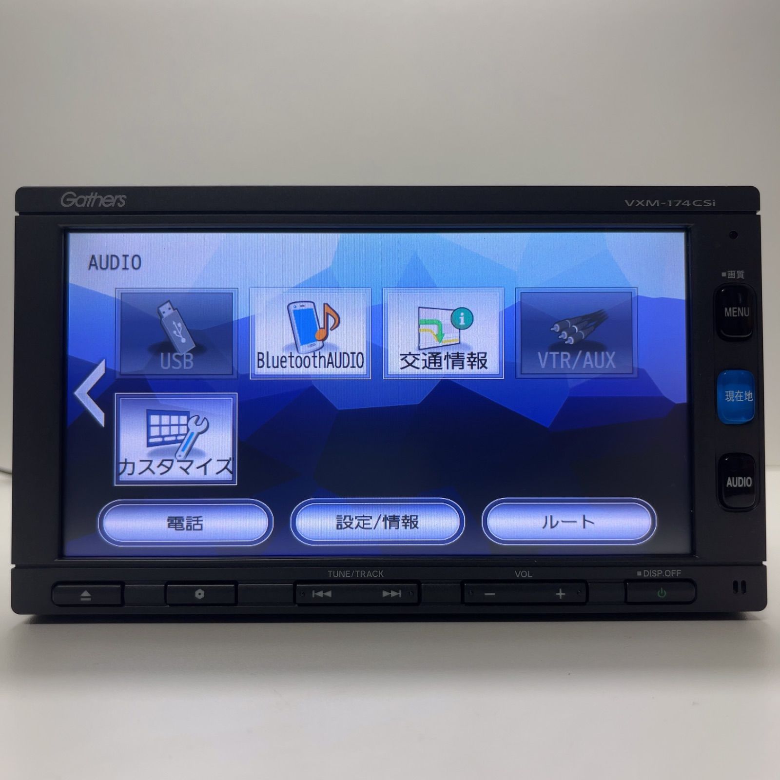 美品 HONDA 純正 ナビ Gathers VXM-174CSi タッチパネル正常　ホンダ TV ビデオ　CD AM FM ABLUETOOTH機能