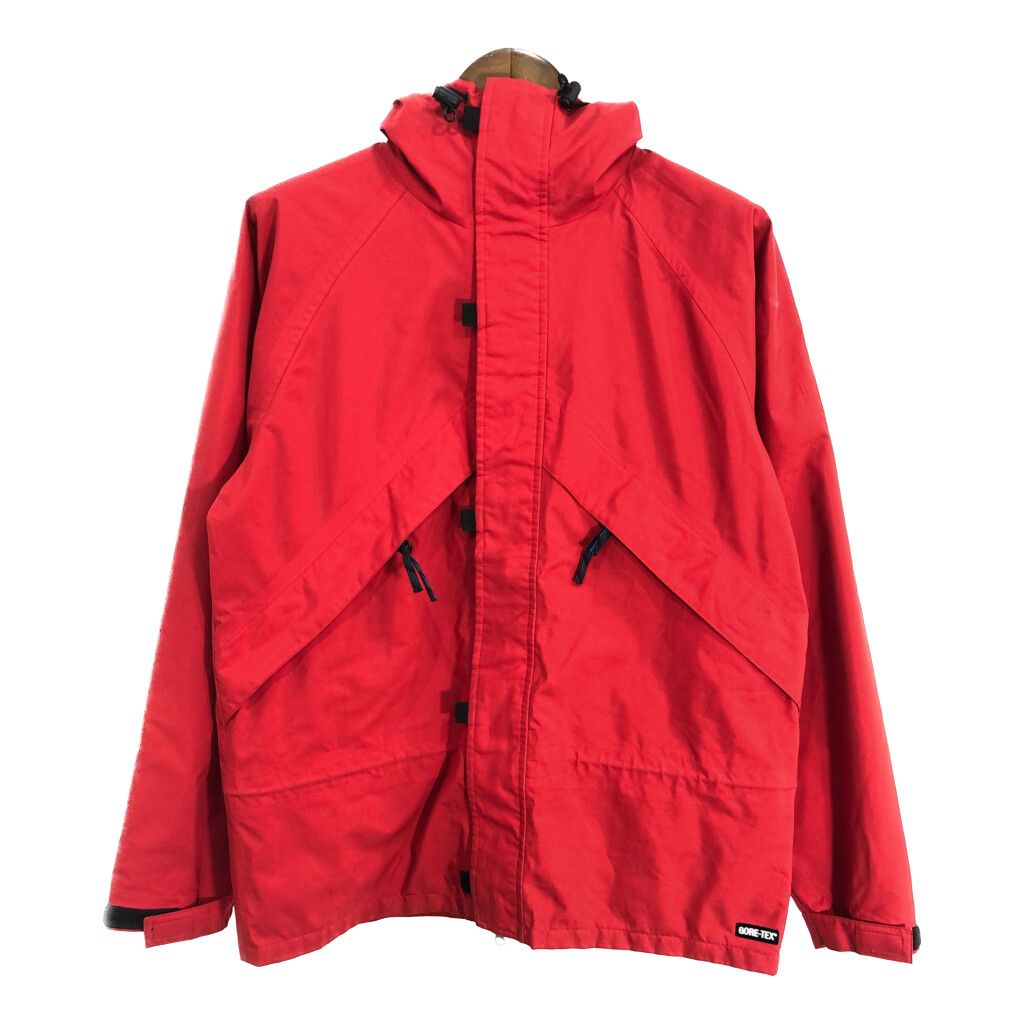 90年代 ALPINE-DESIGN GORE-TEX マウンテンパーカー アウトドア レッド (メンズ S) 中古 古着 S4386