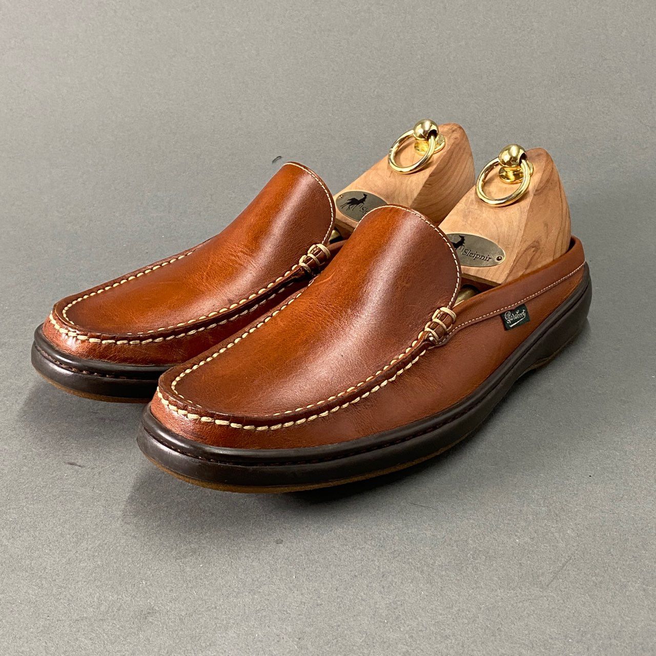 1L10 Paraboot パラブーツ BAHAMAS バハマ サンダル 6 1/2(25～25.5cm相当) ブラウン レザー スリッポン スニーカー シューズ 1L10 Paraboot パラブーツ BAHAMAS バハマ サンダル 6 1/2(25～25.5cm