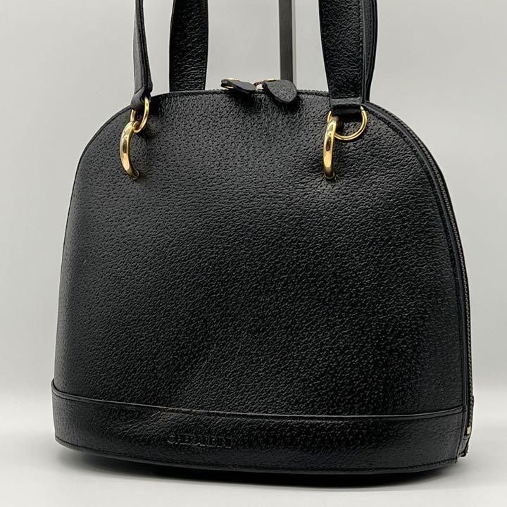 【美品】GHERARDINI ゲラルディーニ ハンドバッグ レザー ブラック 美品】GHERARDINI ゲラルディーニ ハンドバッグ ブラック - メルカリ