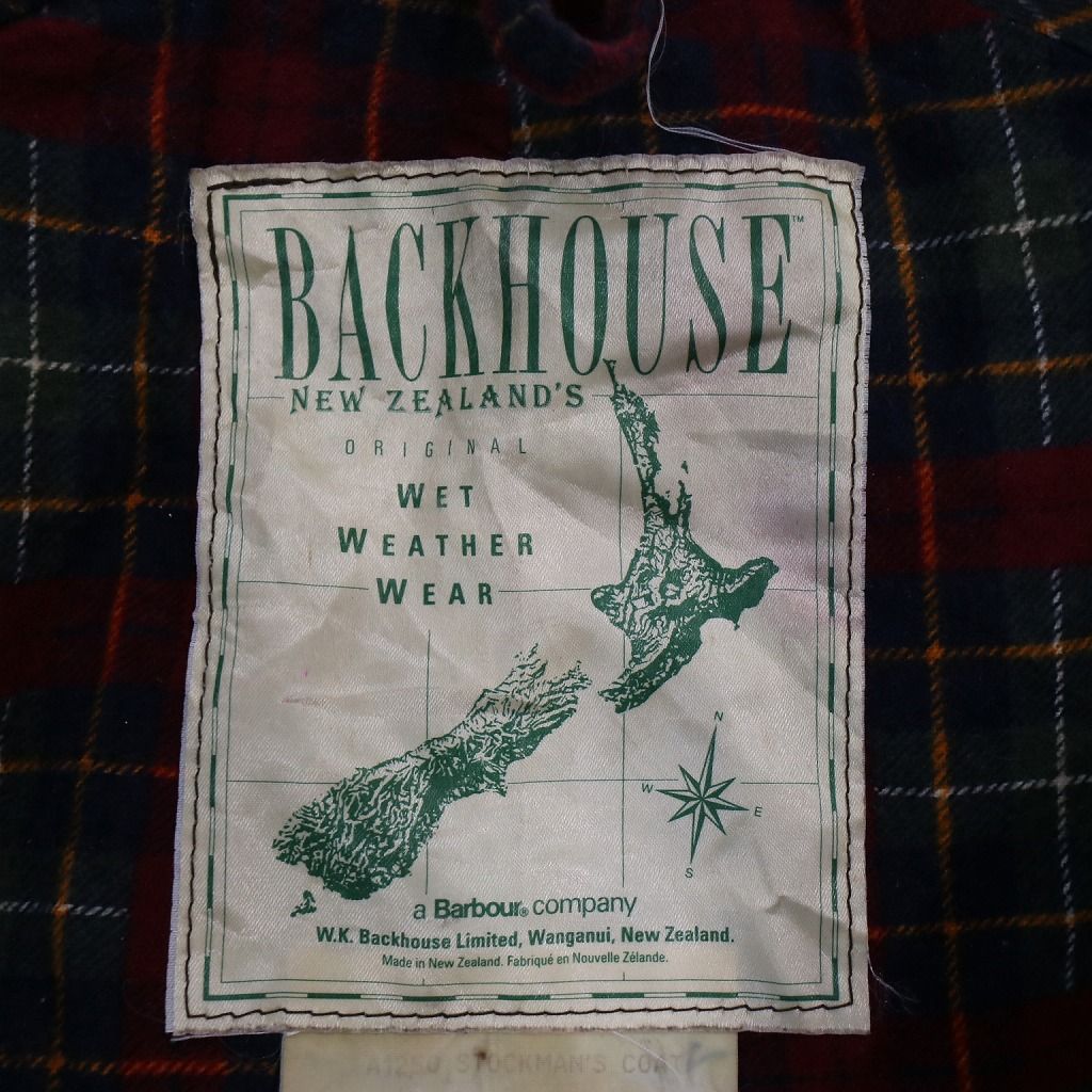 Barbour バブアーX BACKHOUSE ストックマンズコート 防寒 ダブルネーム