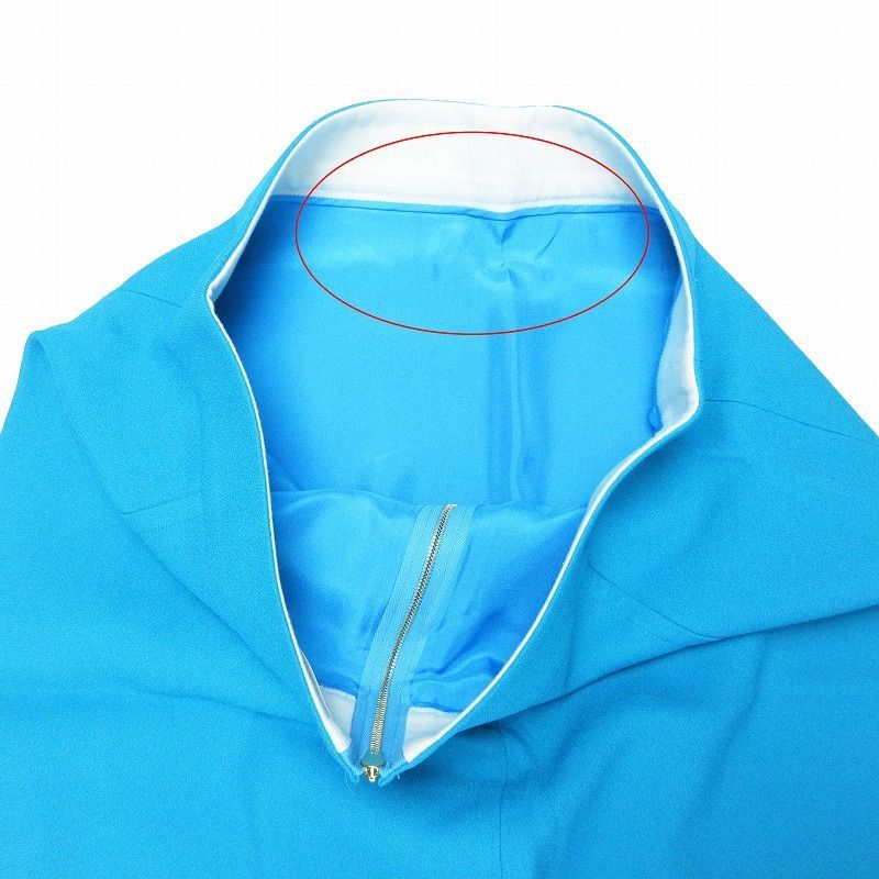 BLAMINK スカート トラペーズ スカート BLAMINK オレンジ 橙 無地