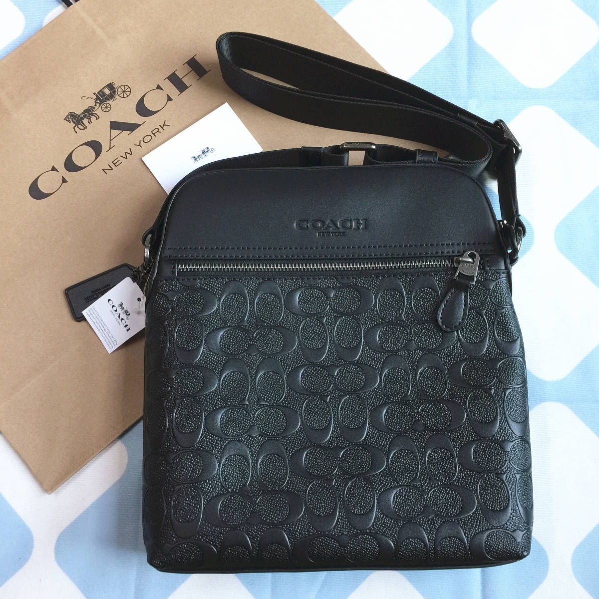 ☆新品☆コーチ/COACH バッグ F73338 ブラック ボディーバッグ ショルダーバッグ フライトバッグ クロスボディー - メルカリ