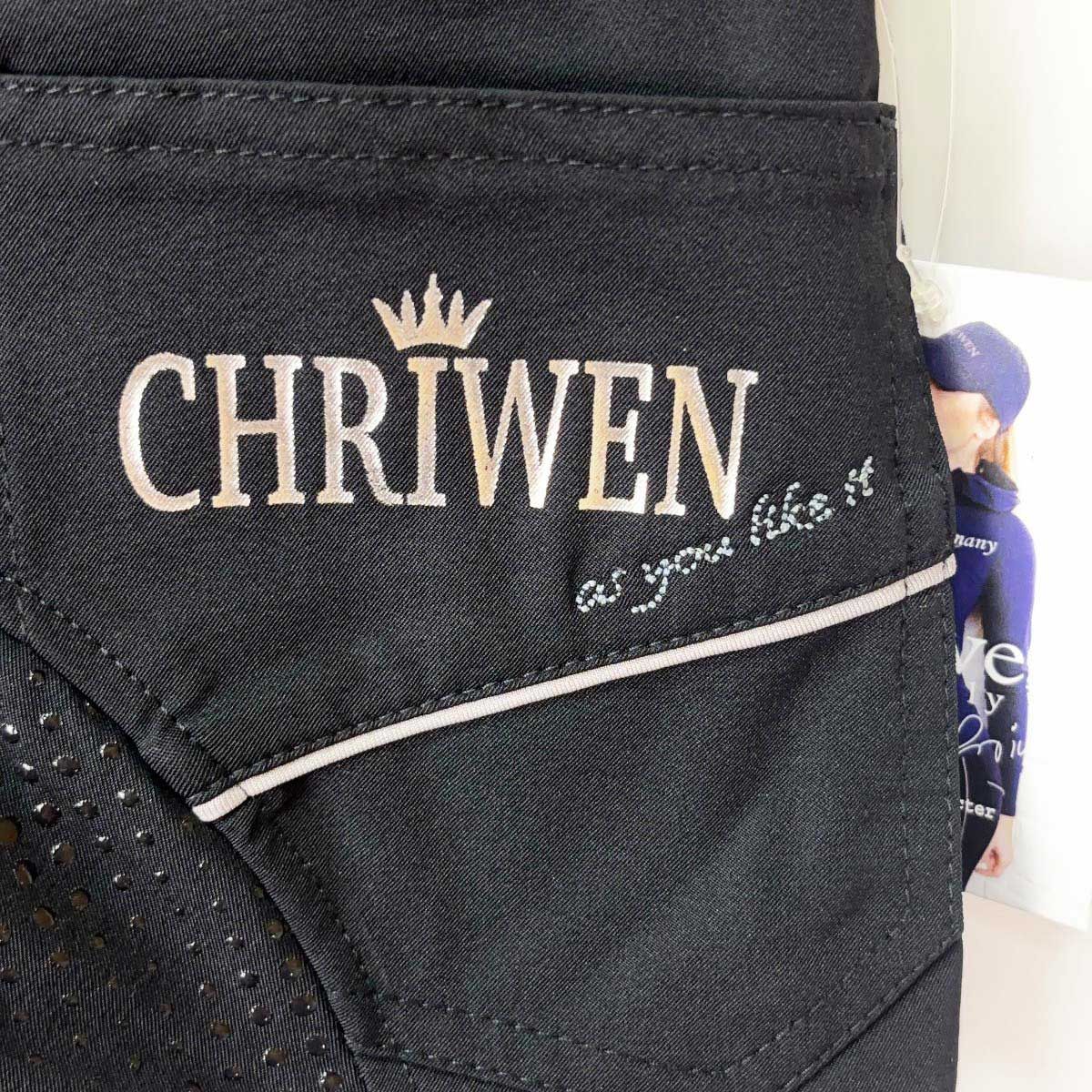 【中古・未使用品】Chriwen クリューベン rosei breeches フルシートグリップ キュロット 40 ブラック レディース 乗馬 馬術 未使用】Chriwen クリューベン rosei breeches フルシート