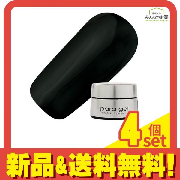 para gel(パラジェル) カラージェル ST02 シースルーブラック 4g 4個セット まとめ売り