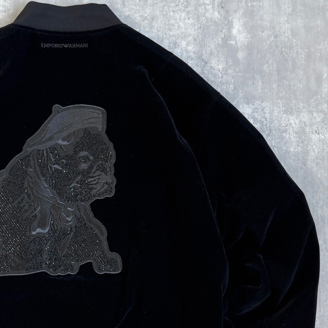 EMPORIO ARMANI エンポリオアルマーニ クラブウェア ベロアボンバー