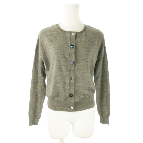 SEMI-COUTURE カーディガン レディース セミクチュール 中古　古着 セミクチュール SEMI COUTURE カーディガン ニット クルーネック