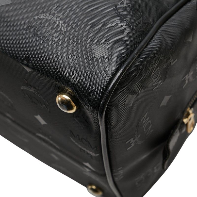 MCM ブラック ナイロン ボストンバッグ MCM - 新品 エムシーエム MCM ボストンバッグ モノグラム