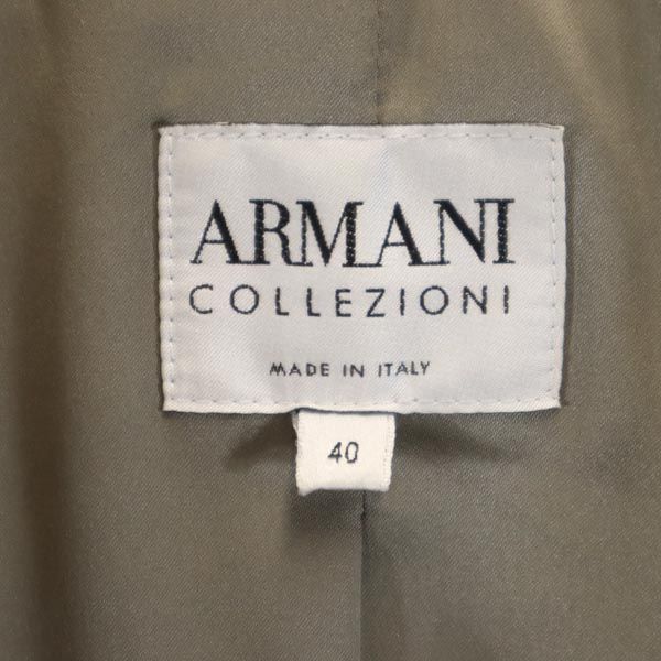 アルマーニ イタリア製 コレツィオー二 テーラードジャケット 40 ベージュ系 ARMANI COLLEZIONI  レディース   【231006】商品詳細