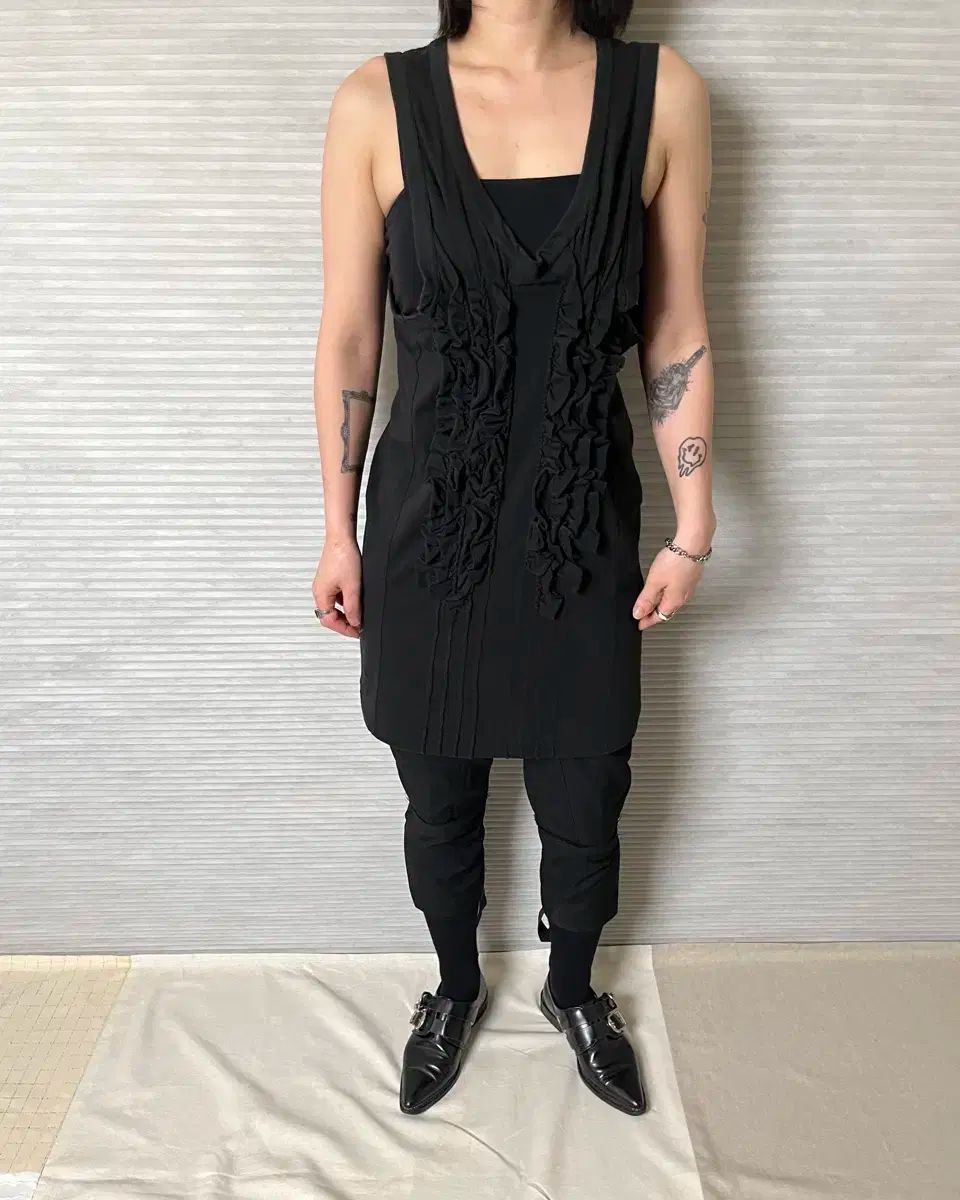 COMME des GARCONS コム デ ギャルソン 95ss フリル ノースリーブ comme des garcons