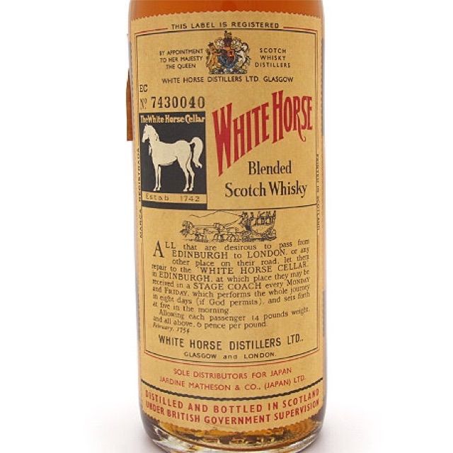 古酒 ウイスキー スコッチ ホワイトホース WHITE HORSE ティンキャップ 