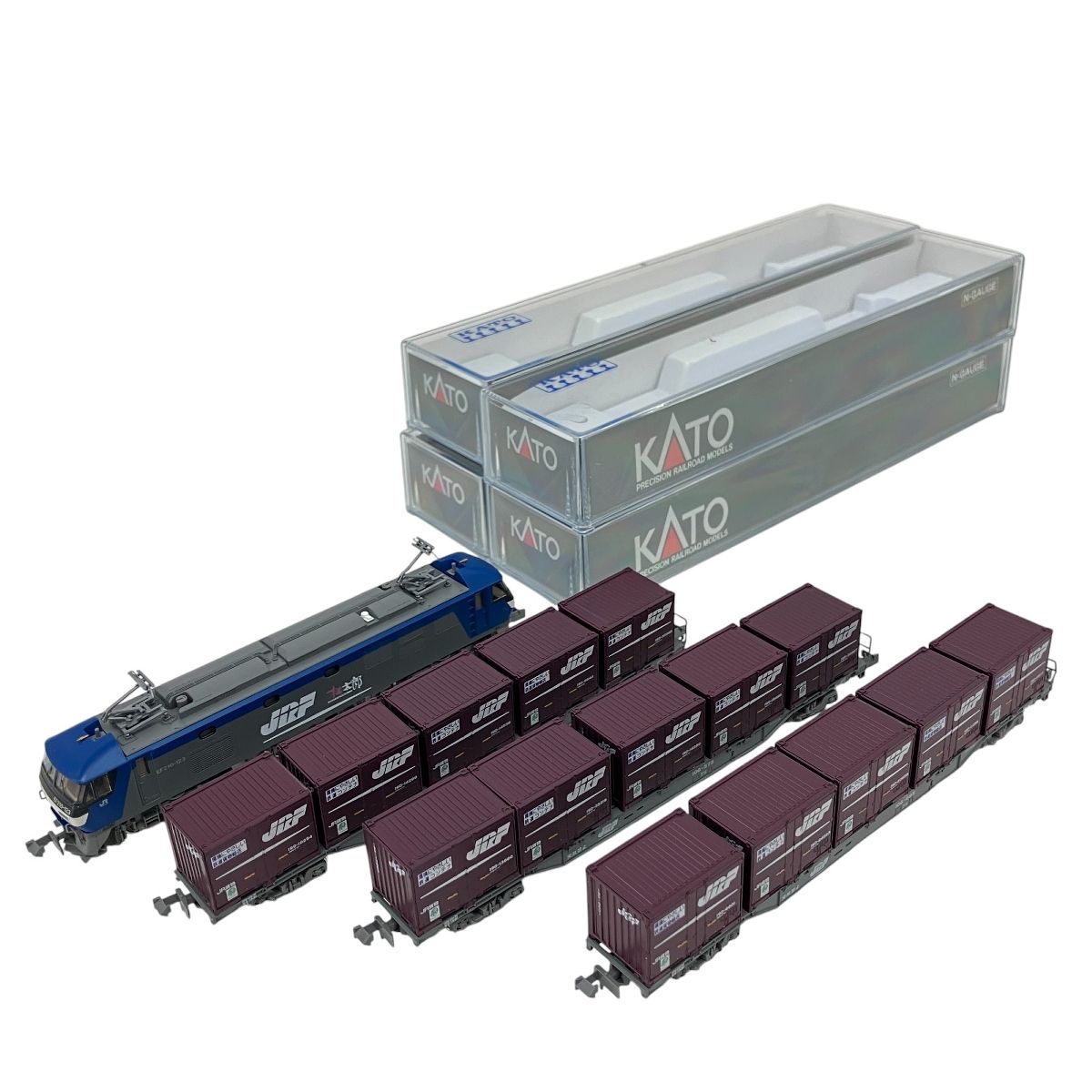 Nゲージ鉄道模型EF210コンテナ貨車セット パスポートスペシャル