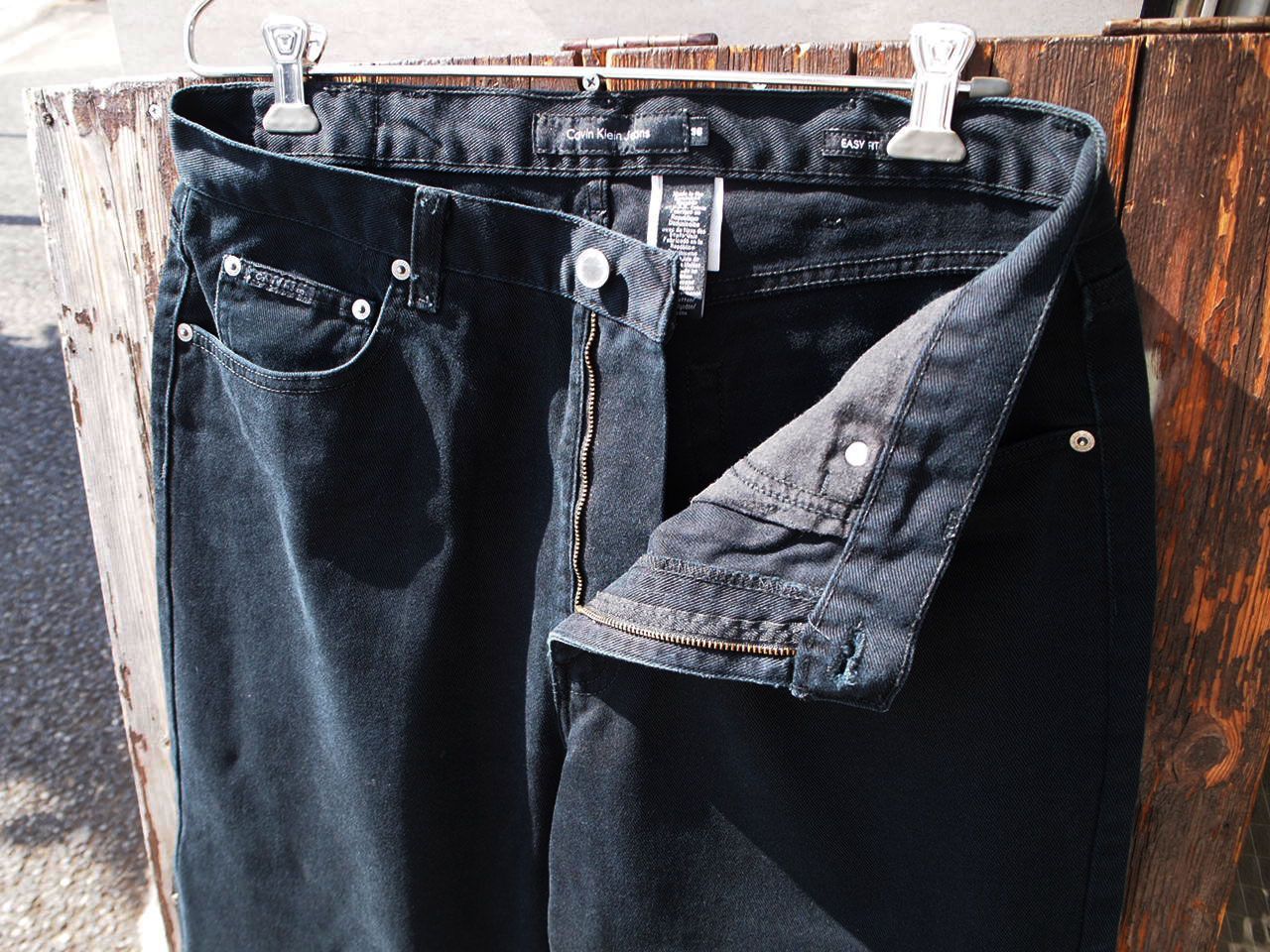 Calvin Klein Jeans】カルバンクラインジーンズ ブラックデニム ワイド 