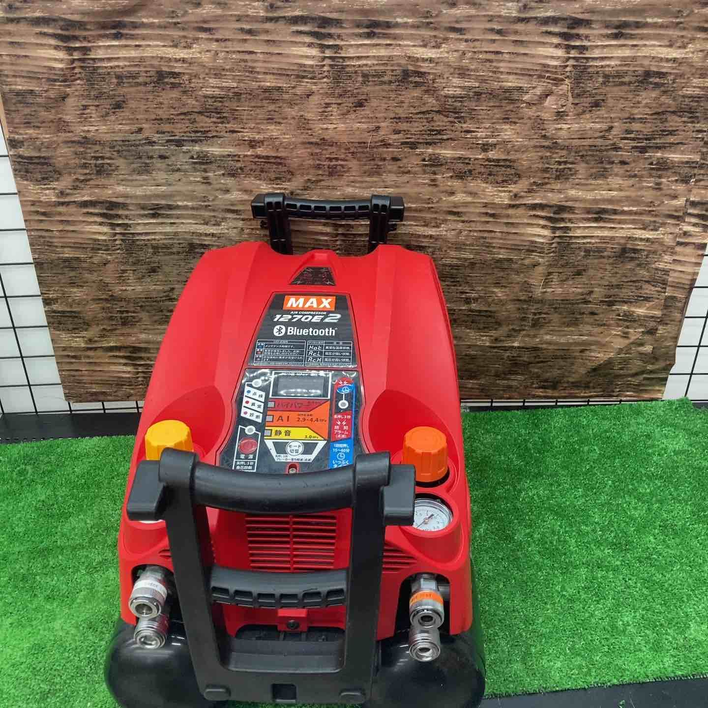 マックス MAX エアコンプレッサー AK-HL1270E2_レッド 動作 済み 川越店