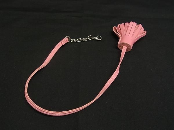 HERMES - ■新品同様■ HERMES エルメス カルメンチータ レザー タッセル キーホルダー チャーム レディース ピンク系 FI5694 HERMES - □新品同様□ HERMES エルメス カルメンチータ レザー