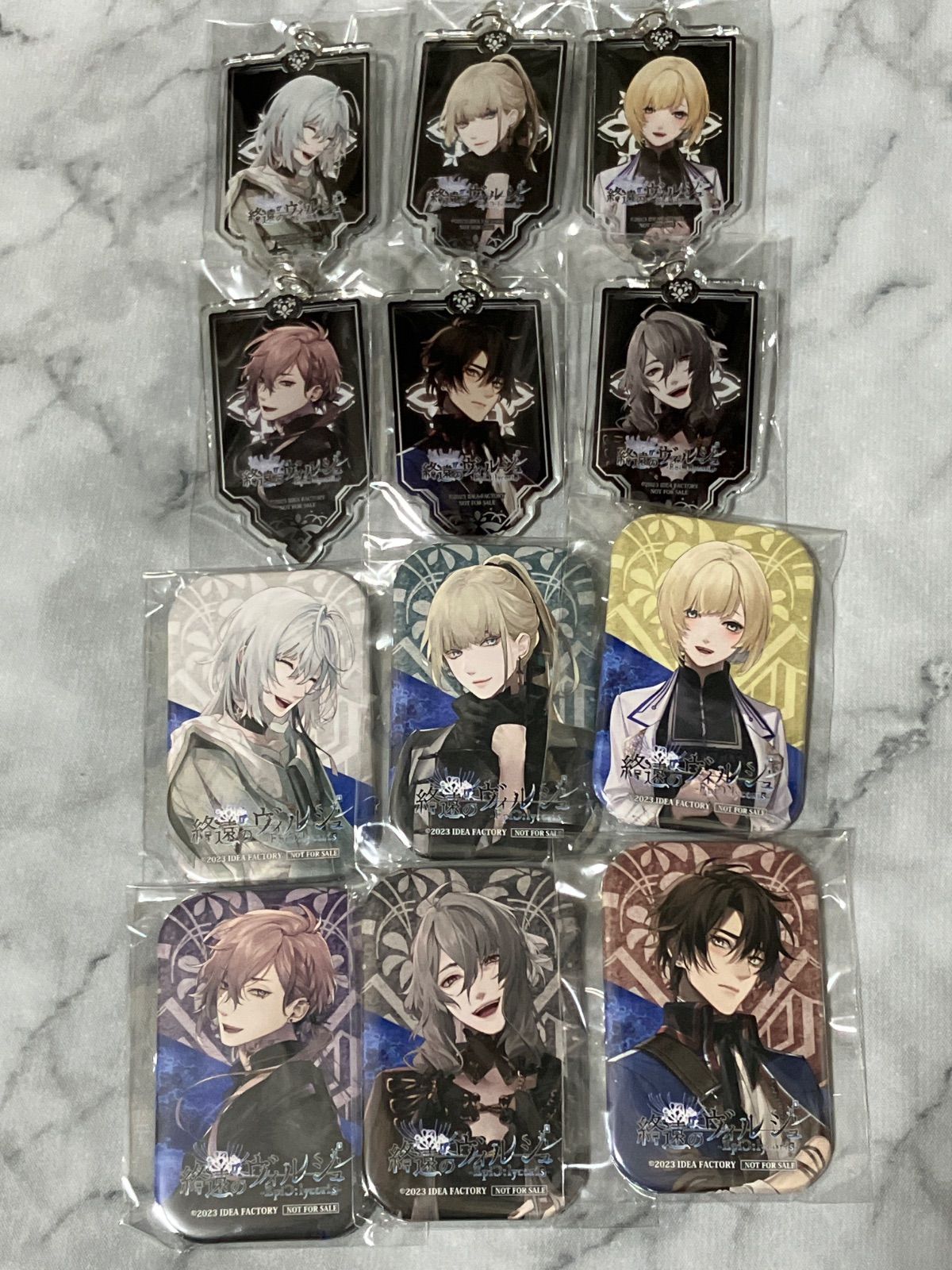 終遠のヴィルシュ 終ヴィル よろずや 特典 アクリルキーホルダー 缶バッジ 終遠のヴィルシュ -EpiC:lycoris- スペシャルくじ