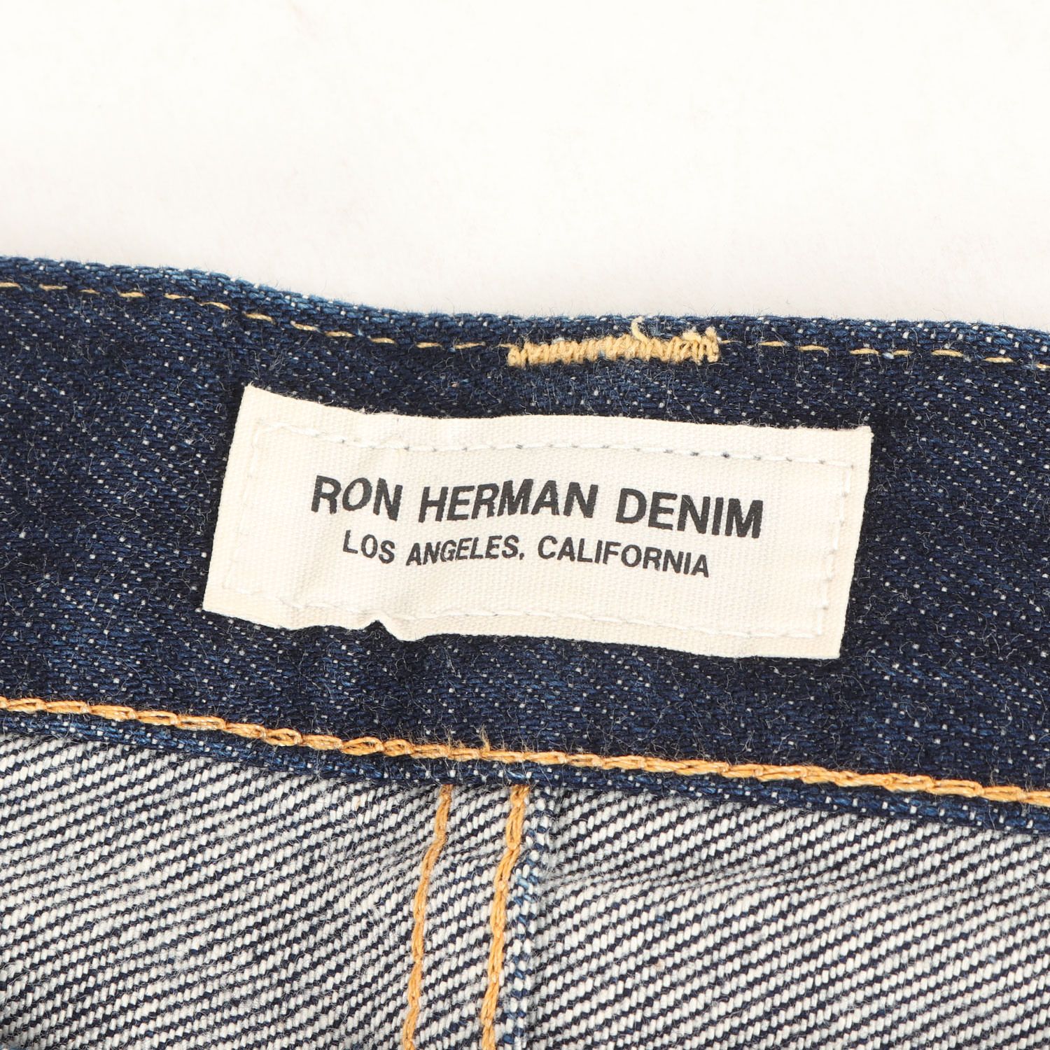 Ron Herman ロンハーマン パンツ サイズ:30 ボタンフライ ストレート セルビッジ デニム パンツ 2620600216 ボトムス  ジーンズ ジーパン インディゴ ブルー ネイビー 日本製 ブランド