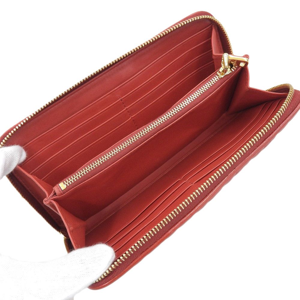本物保証】 箱付 ミュウミュウ MIUMIU マテラッセ ロゴ ラウンド 