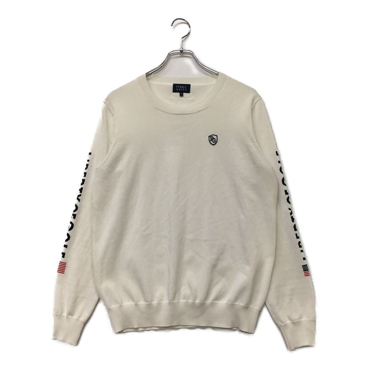 メンズ パーリーゲイツ 小売業者 PEARLY GATES セーター 5(L) 白