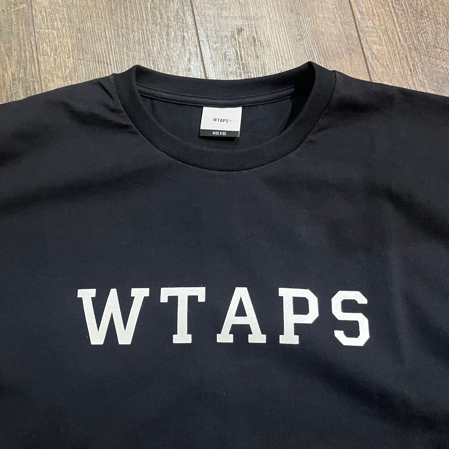 WTAPS 23AW COLLEGE LS カレッジロ232ATDT-LTM03 新品 WTAPS 23AW COLLEGE LS カレッジロゴ カットソー ダブル