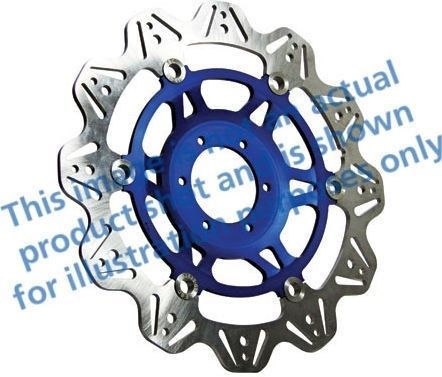 EBCブレーキ Veeシリーズ Sport バイク ブレーキディスク（ブルーハブ）フロント左側用 | VR2105BLU