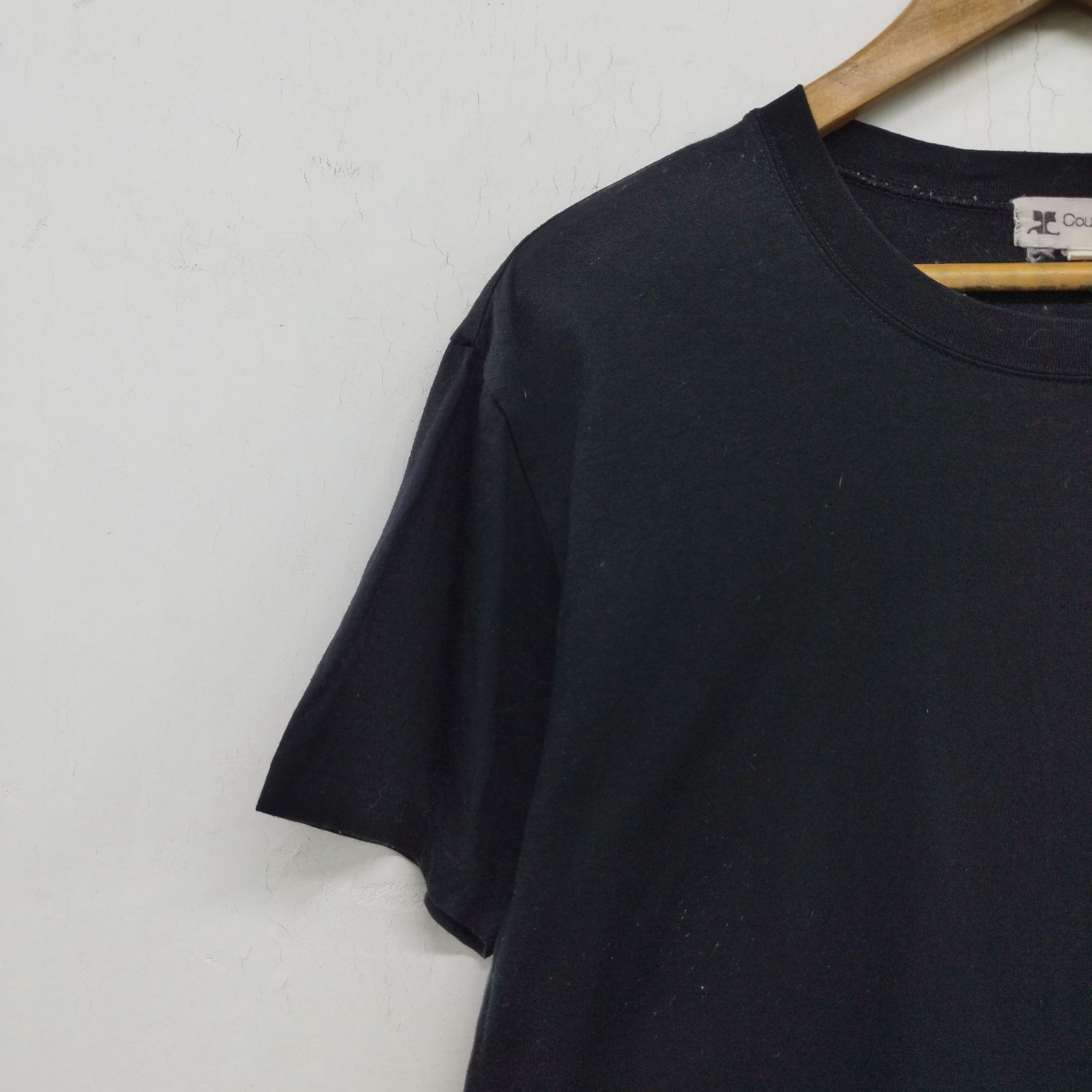 courreges クレージュ ハート ロゴ プリント クルーネック 半袖