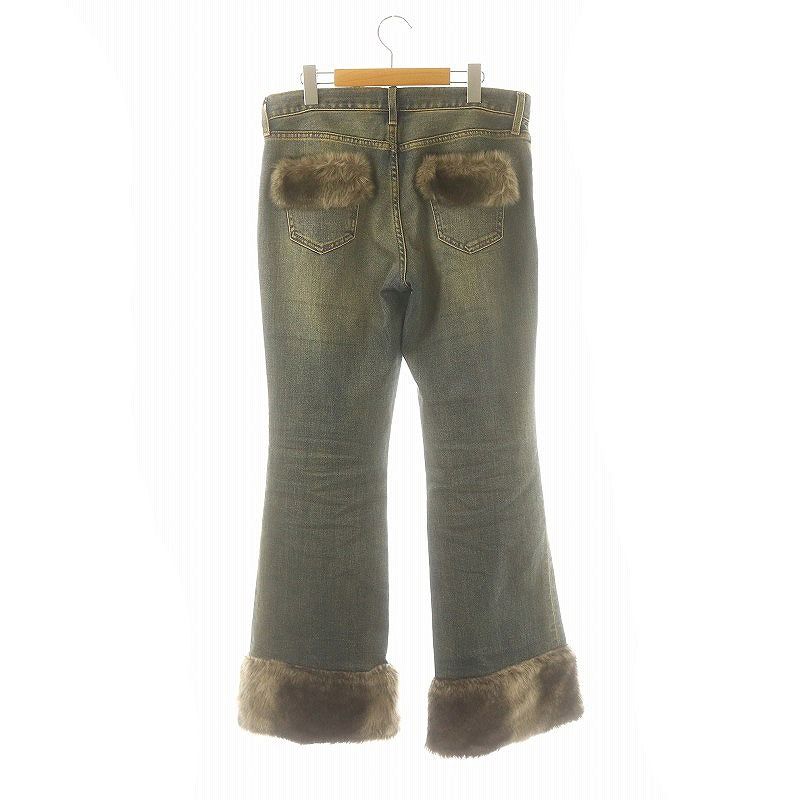 ラグアジェム LAGUA GEM 24AW FAUX FUR フレアデニムパンツ ストレエッチ フェイクファー 26 青 ブルー /HK □OS □SH - メルカリ ラグアジェム LAGUA GEM 24AW FAUX FUR フレアデニムパンツ ストレエッチ フェイクファー 26 青 ブルー /HK □OS □SH - メルカリ