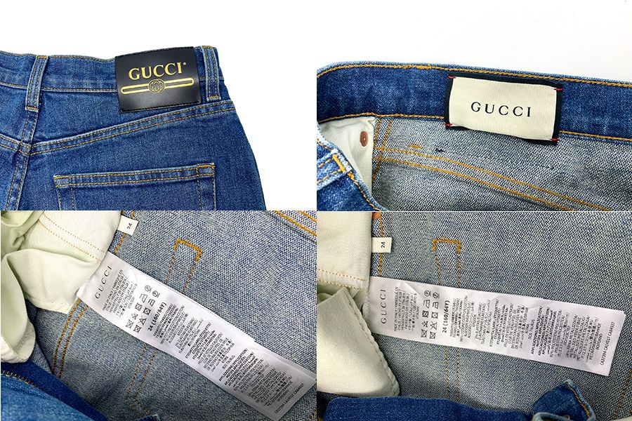 GUCCI グッチ ウォッシュド デニム フレアパンツ 624217 サイズ