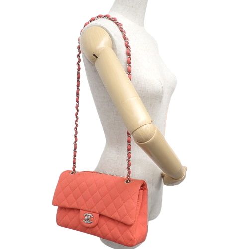シャネル　マトラッセ　コットン　ダブルフラップ　チェーン　ショルダーバッグ シャネル(CHANEL)シャネル マトラッセ ダブルフラップチェーン