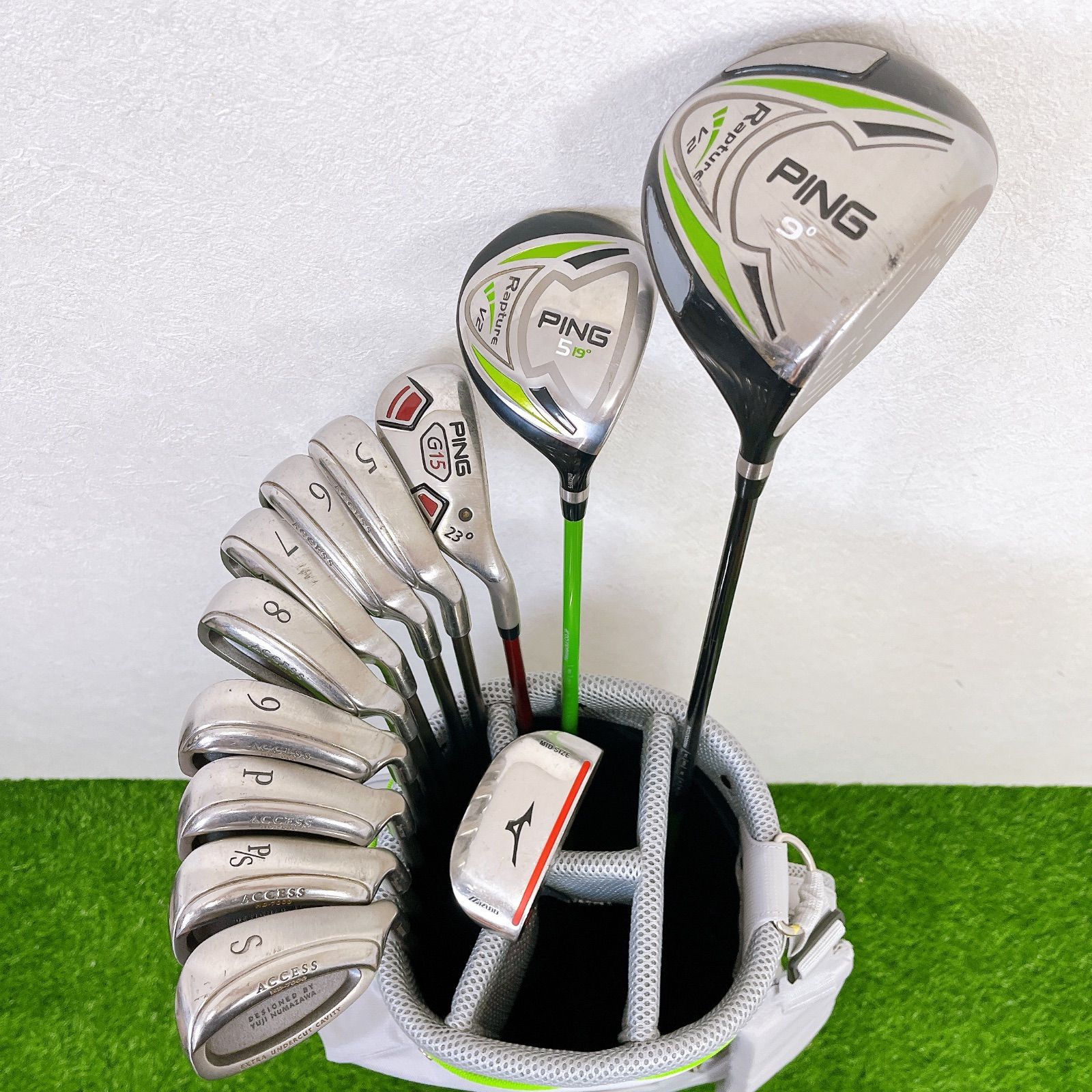 PING Rapture V2 アイアンセット ７本セット PING Rapture V2 TaylorMade メンズゴルフクラブ12本セット