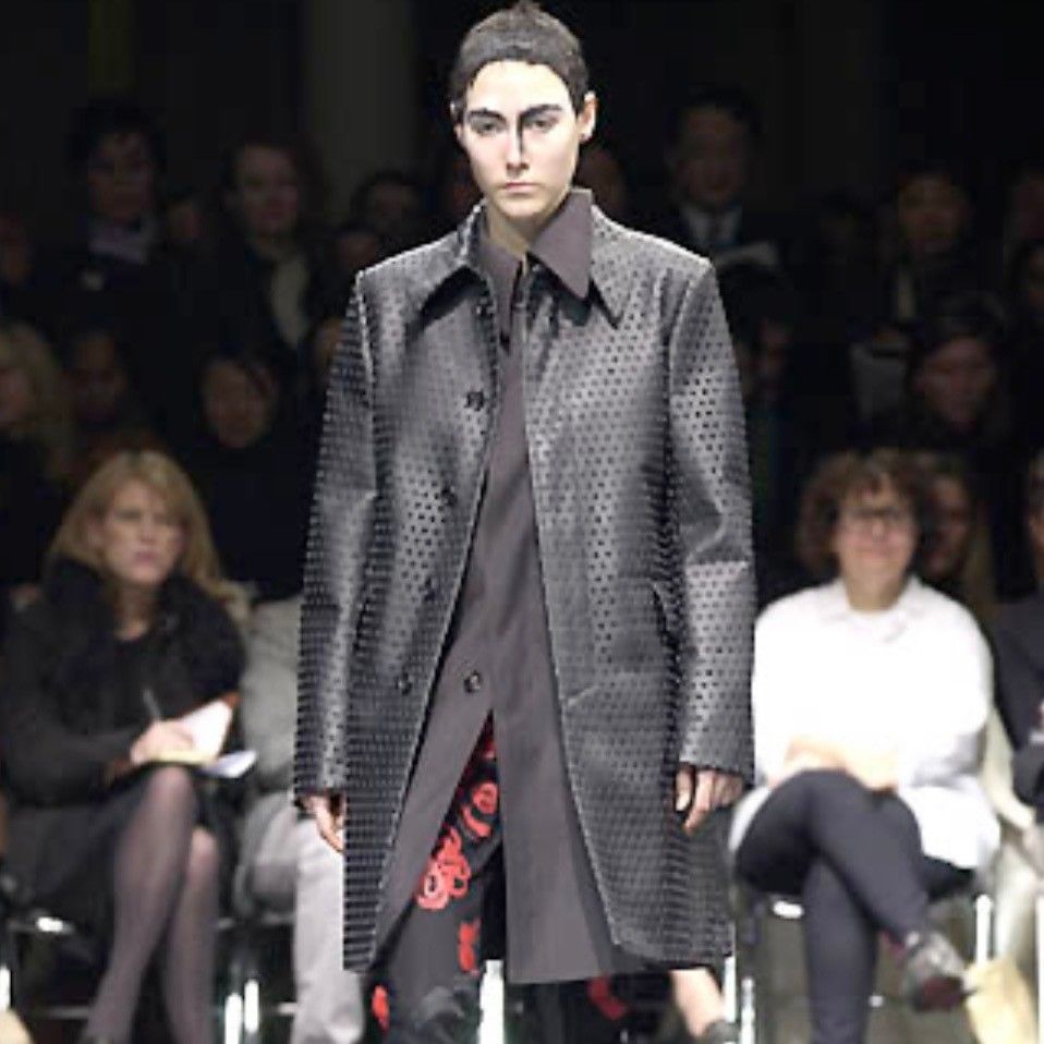 コムデギャルソン　AD2000 ヴィンテージ　コート COMME des GARCONS コムデギャルソン 00AW パンチングフェイク