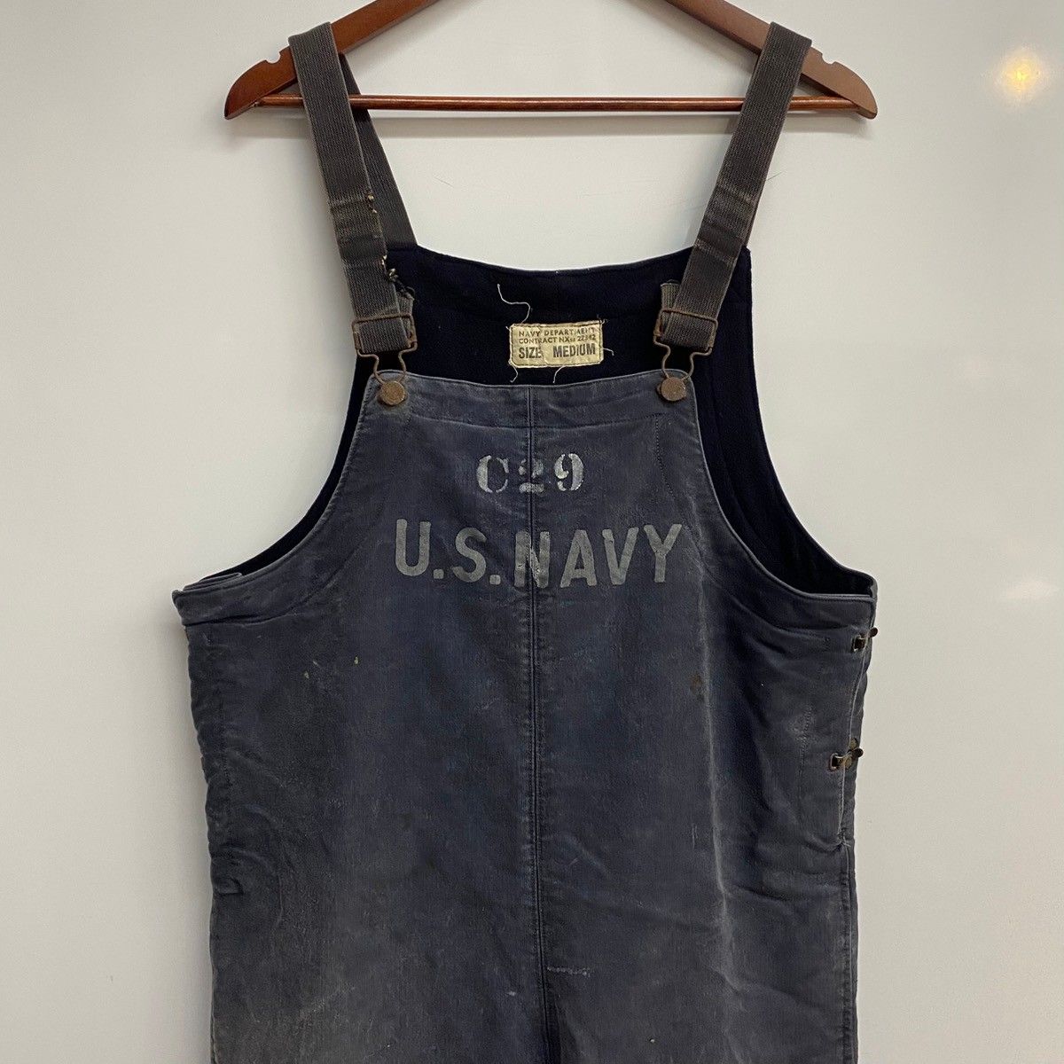 USNAVY オーバーオール WAIPER.inc オーバーオール サロペット 米海軍 U.S.NAVY 大戦