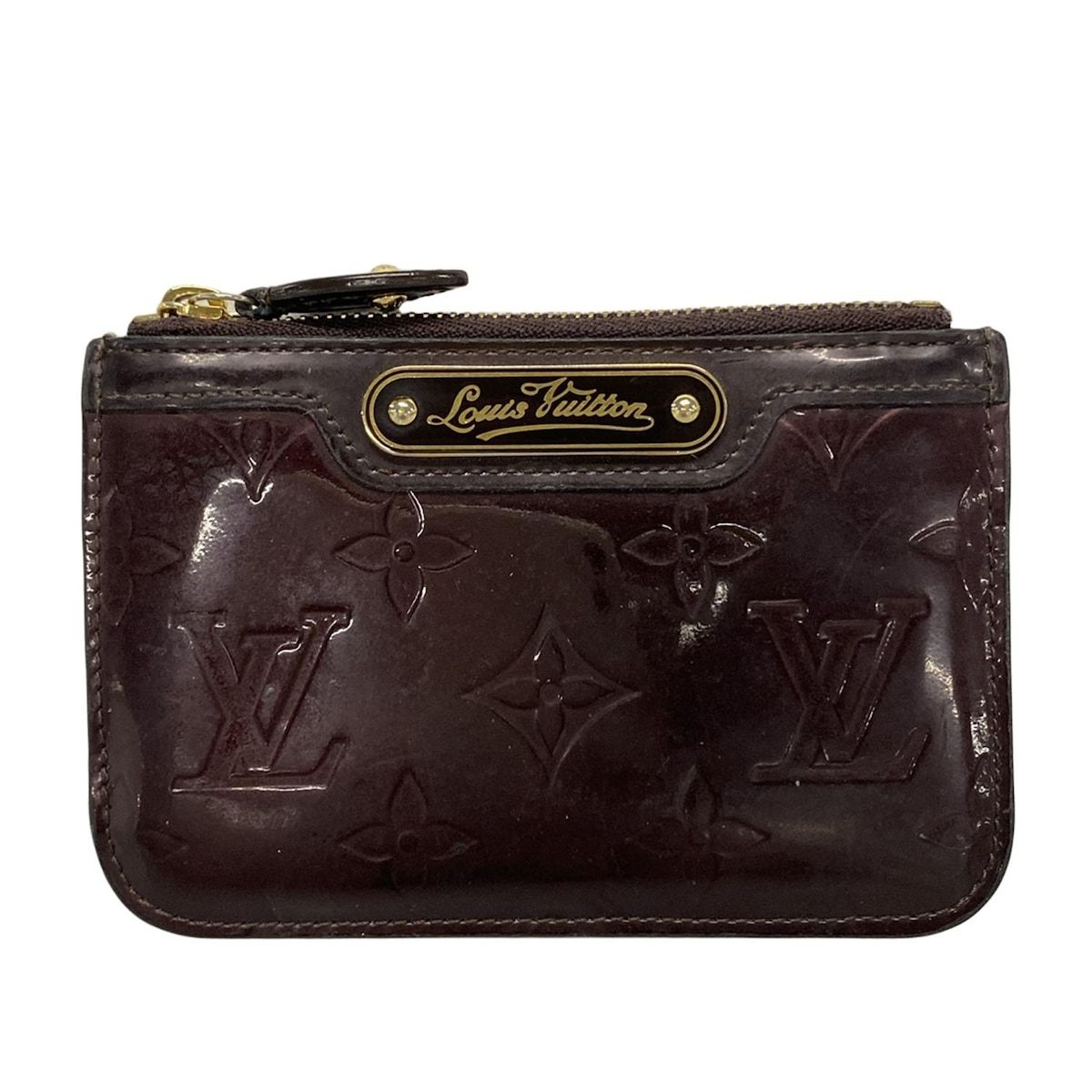LOUIS VUITTON ルイヴィトン コインケース モノグラムヴェルニ ポシェットクレNM M93557 アマラント レザー