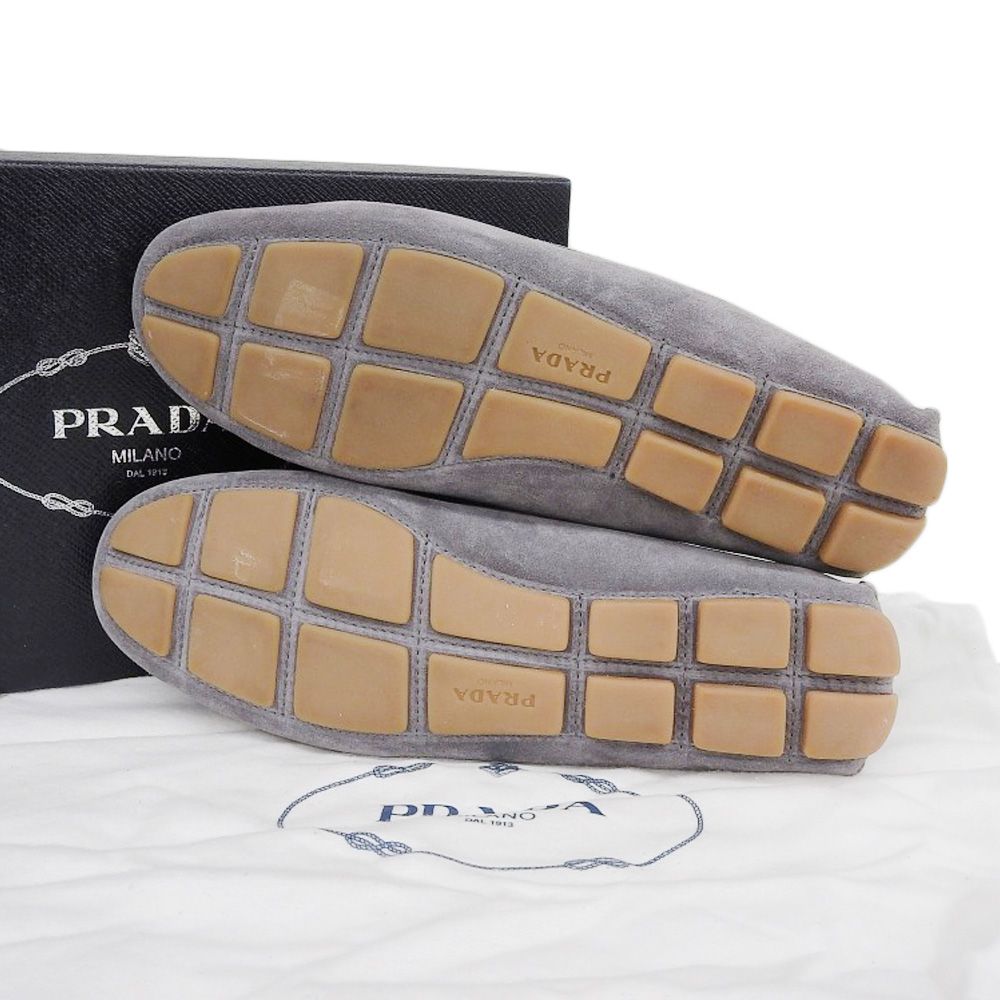 PRADA スエード ロゴ リボン ドライビングシューズ 35 約22.5cm PRADA スエード ロゴ リボン ドライビングシューズ 35 約22.5cm