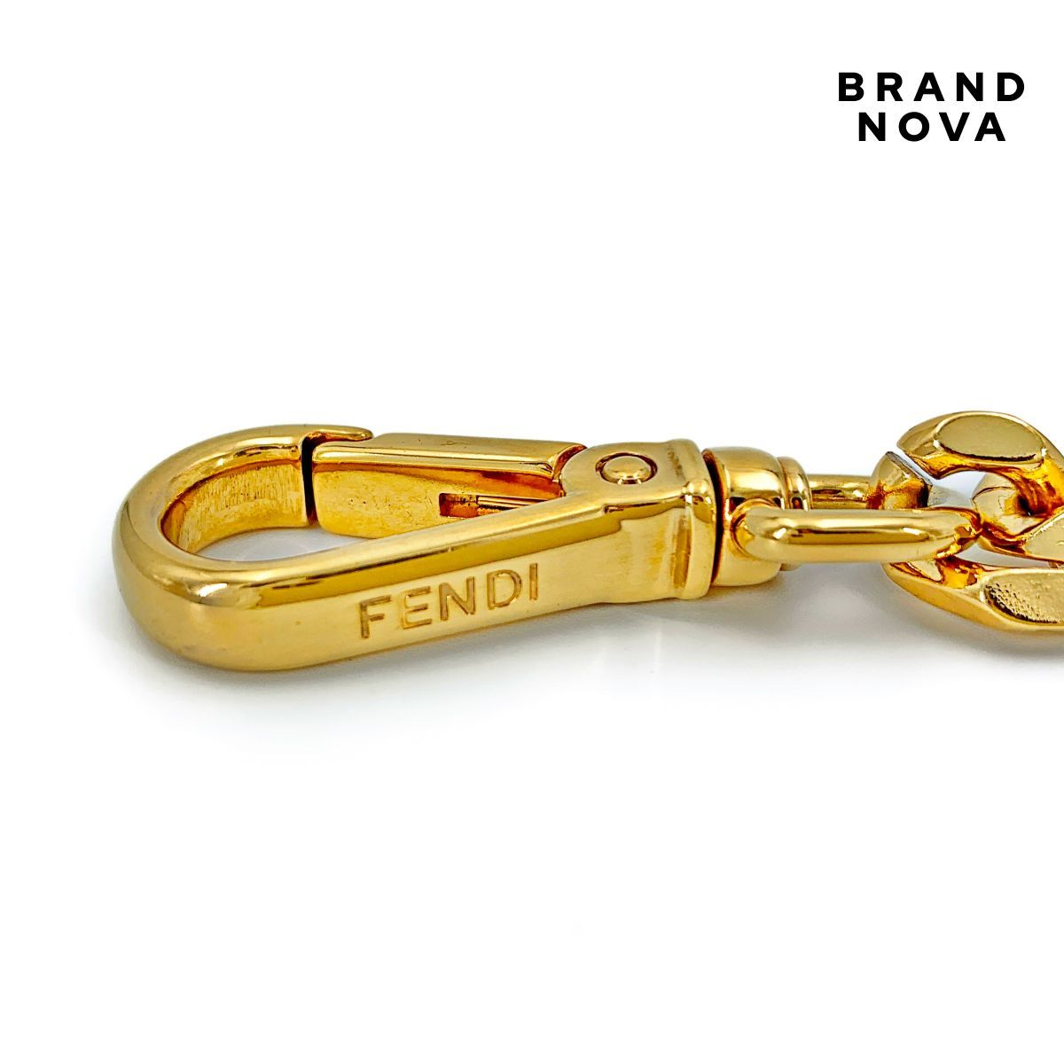 FENDI フェンディ レザー チェーン ストラップ ストラップユー