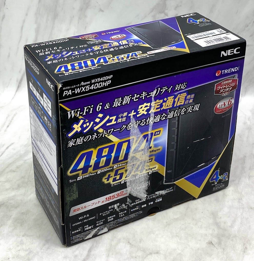 NEC Wi-Fi PA-WX5400HP 無線LANルータ dual_band ひり Aterm