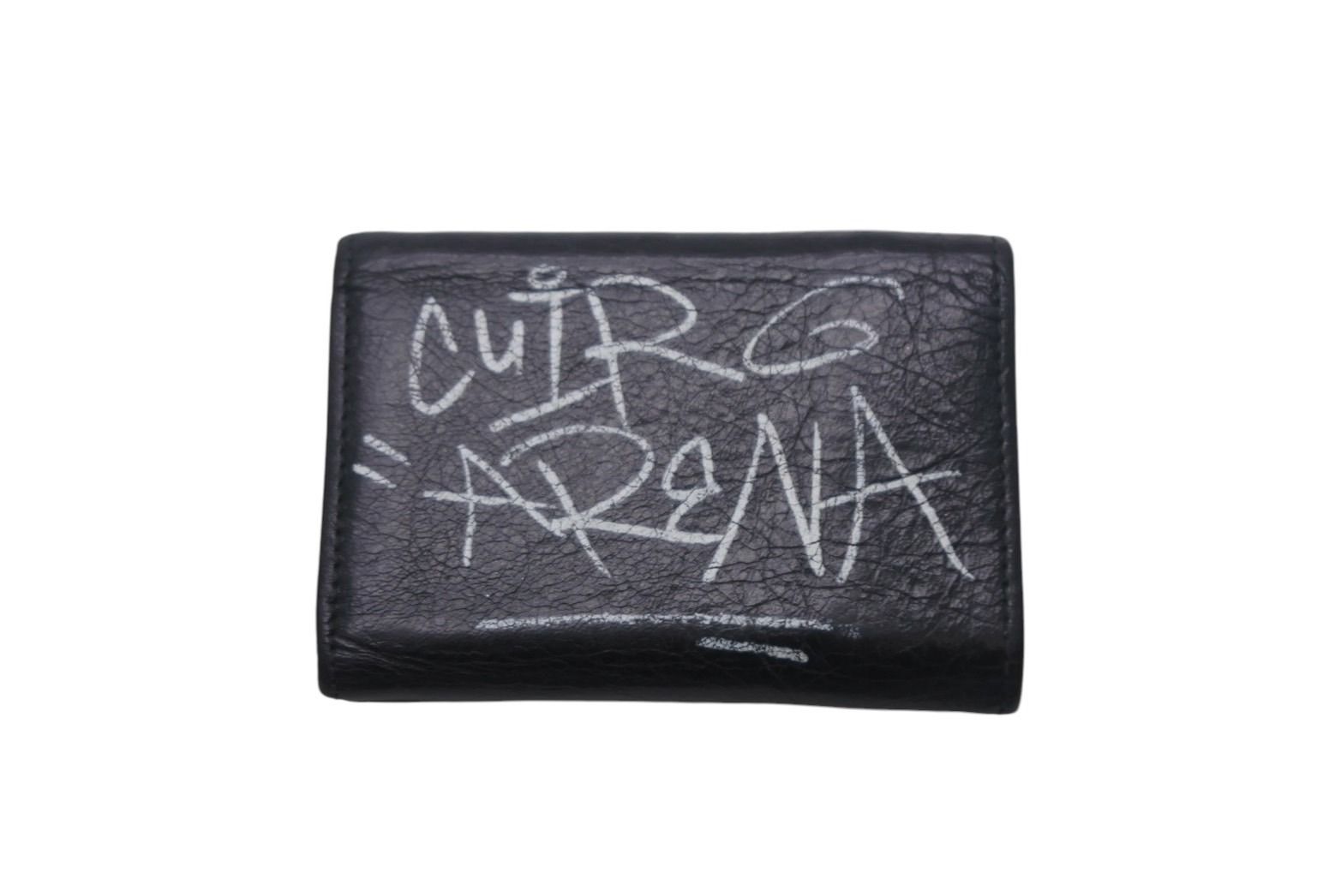 極美品✨バレンシアガ ペーパーミニウォレット 三つ折り財布